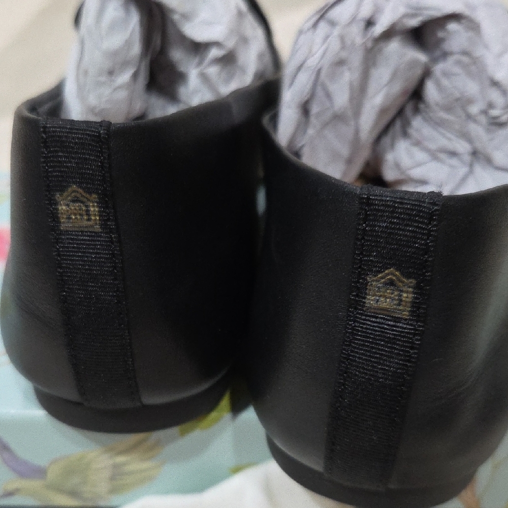 NIB BIRDIES BLACK LEATHER STARLING LOAFER 7.5 - Picture 2 of 10